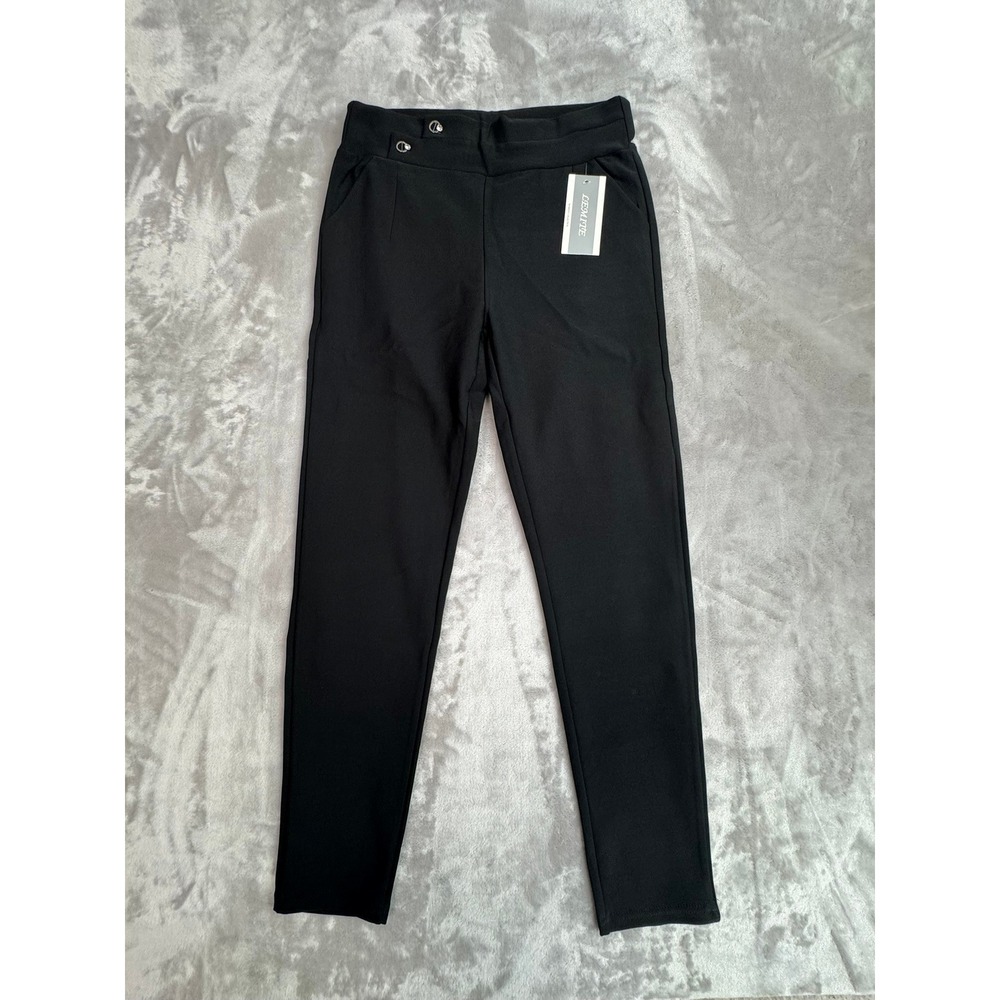LEMIITE Women Size S(27)‎ High Waist Belted Crepe Pants Cropped Ankle Length